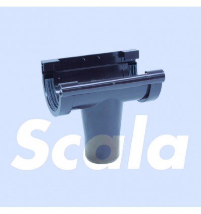SCALA Middenspruitstuk dakgoot G80 bruin