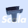SCALA Middenspruitstuk dakgoot G80 bruin