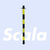 SCALA Signalisatie paal geel/zwart zonder voet
