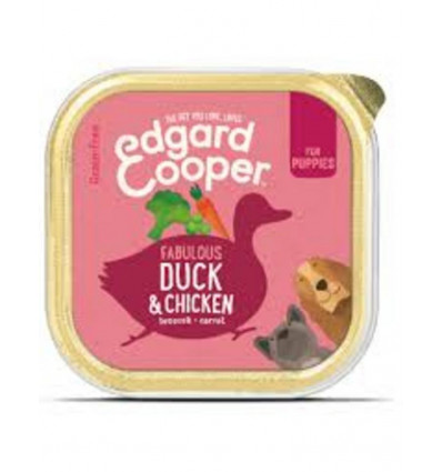EDGARD&COOPER Puppy cup - eend/kip 150GR