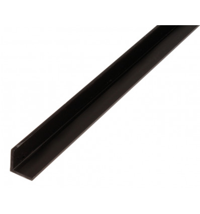 GAH ALBERTS hoekprofiel 20x20x1.5/1m PVC zwart