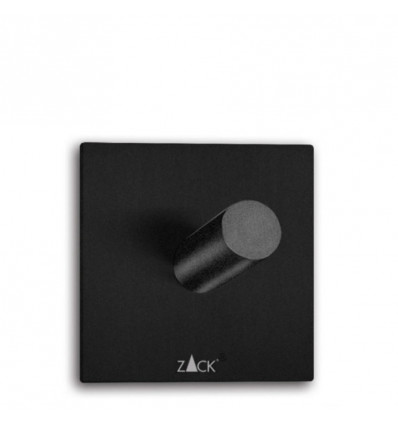 Zack DUPLO handdoekhaak vierkant 5cm - zwart rvs