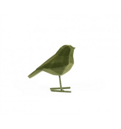 PT Vogel - S 13.5x7.5x17cm - groen flock