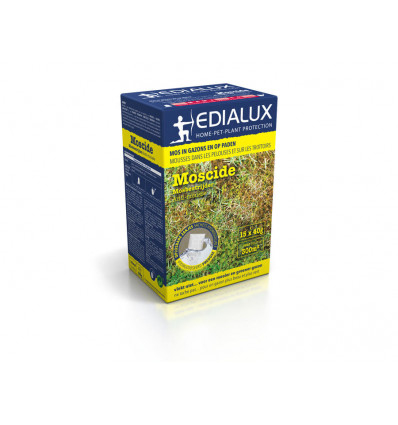 EDIALUX - Moscide - 600g mosbestrijder voor 300m2 verzuurt de bodem niet