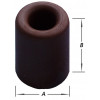 PACOSTAR - Deurstop thermopl.rubber - 31x34mm - bruin