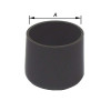 PACOSTAR - 4 Meubeldoppen PVC - 10mm - zwart
