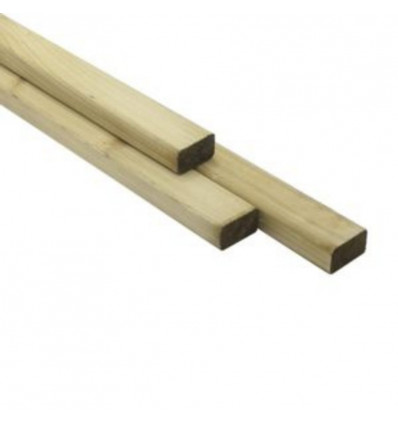 Geschaafde lat hout - 3.2x5.7cm L 3m