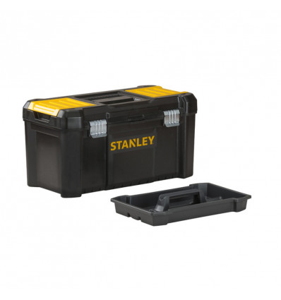 STANLEY Essential gereedschapskoffer - 16" uitneembare bak - 20.5x19.5x41cm