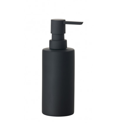 ZONE Solo zeepdispenser- zwart H17.5x6cm modern zeeppompje soft touch afwerking