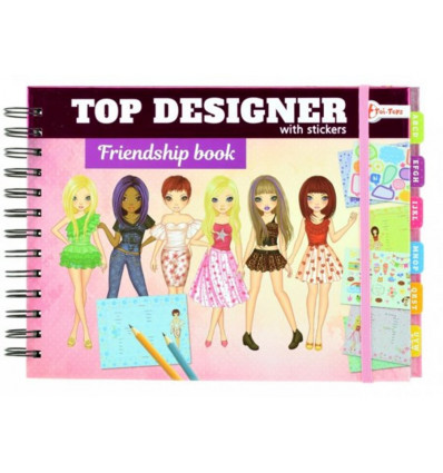 TOP DESIGNER - Vriendenboek met stickers10093602