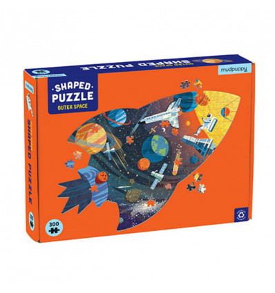 Mudpuppy puzzel shaped - Outer space 300st.