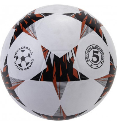 Straatvoetbal rubber - zwart/wit - M5 angel sports