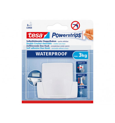 TESA powerstrips waterproof duo haak wit