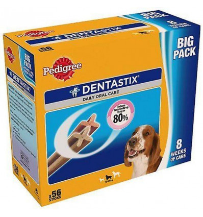 PEDIGREE Snack - Dentastix M - 56stuks (10-25kg)