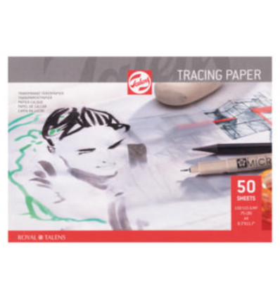 TALENS Tracing papier toned warm koud A4- 180g 50vellen