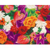 Crystal Art - Kleurrijke bloemen - 40x50cm