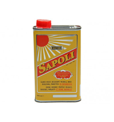 SAPOLI Was speciaal wasbaar wit - 500ml waterafstotende boenwas