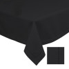 HEMSTITCH tafelkleed - 170x300cm - zwart