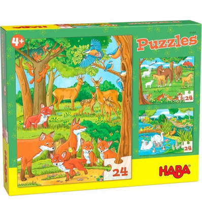 HABA Puzzel - Dierenfamilies