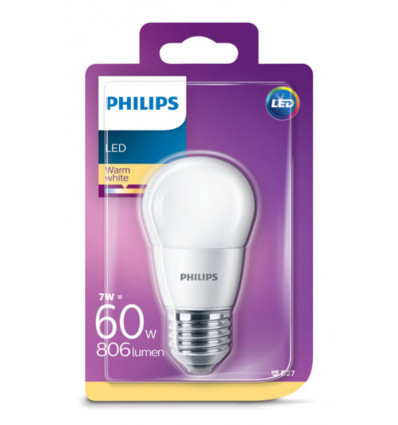 PHILIPS LED Lamp classic 60W P45 E27 WW P45 FR ND RFSRT4 8718699762858
