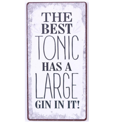 Magneet - The best tonic has a large gin - 5x10cm