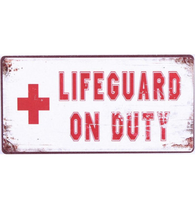 Magneet - Lifeguard on duty - 10x5cm