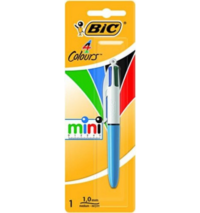 BIC Balpen 4kleuren medium - mini