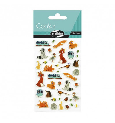 COOKY stickers 3D - Dieren