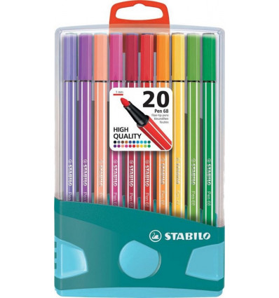 STABILO Pen 68 color parade - blauw - 20st
