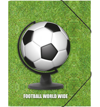 FOOTBALL World Wide elastiekmap A4