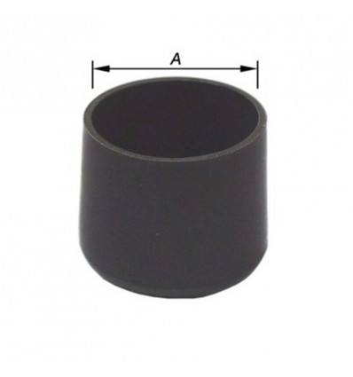 PACOSTAR - 4 Meubeldoppen PVC - 22mm - zwart