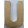 Paper shape letter - 20x13.75x2.5cm - U
