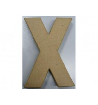 Paper shape letter - 20x13.75x2.5cm - X