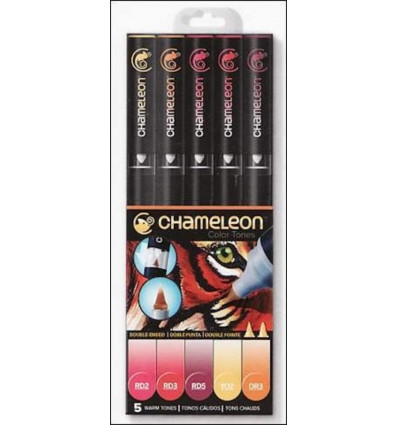 Chameleon 5-pen set - warme tinten