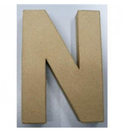 Paper shape letter - 20x13.75x2.5cm - N