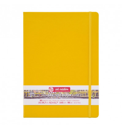 TALENS Art Creation schetsboek - 21x30cm 140g - golden yellow