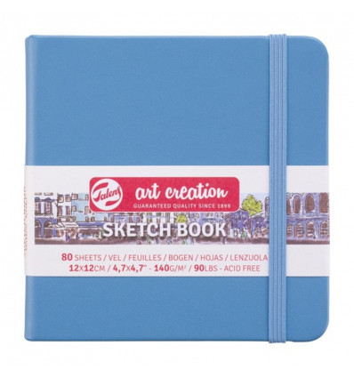 TALENS Art Creation schetsboek - 12x12cm 140g - lake blue
