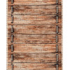 FLEXI mat hout/touw print - 65cm - bruin 15m/rol