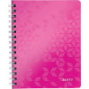 Leitz WOW notitieboek - geruit A4 PP - roze