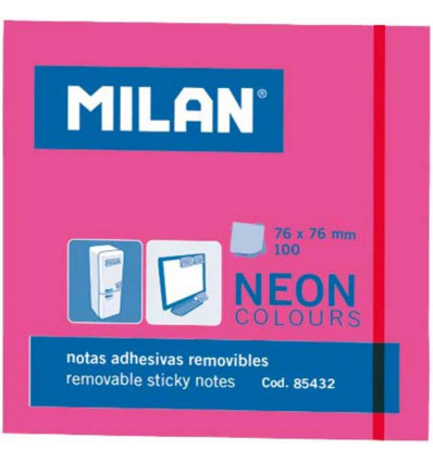 MILAN Kleefblaadjes - neon roze - 100st.