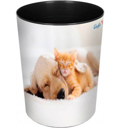 LAUFER Fancy kat & hond - Papiermand 13L