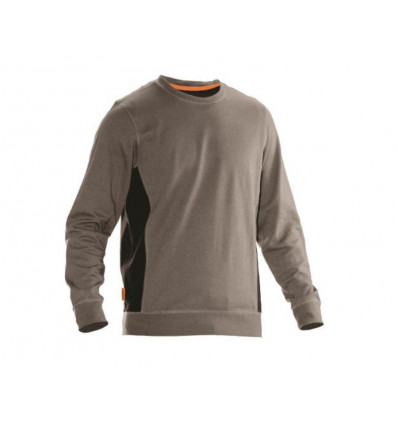 JOBMAN Sweatshirt - XL - beige/zwart TU LU