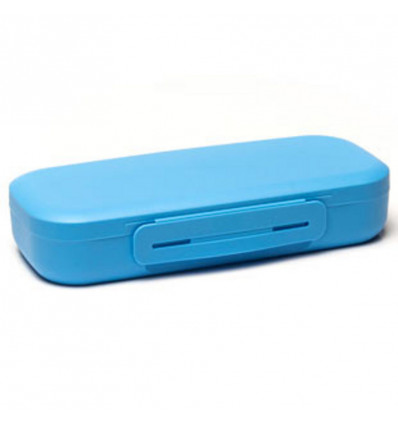 DBP Amuse - Clip snackbox large - blauw 22.6x10.6x4.5cm