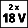 EINHELL Power X-Change starter kit - 18V 2xAccu 3.0AH + lader set