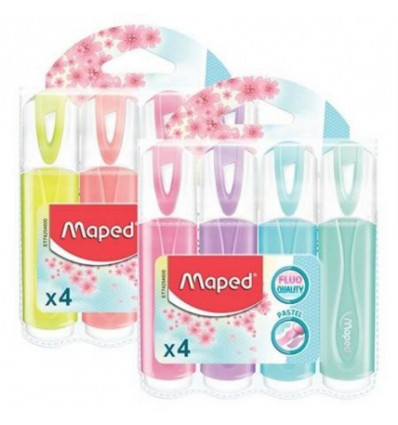 MAPED Fluo'Peps classic - pastel - 4st