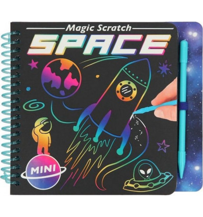 SPACE - Mini magic scratch boek