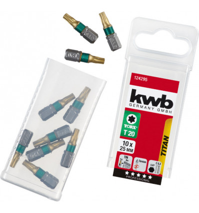KWB - 10Bits titaan TORX 25mm - 20box