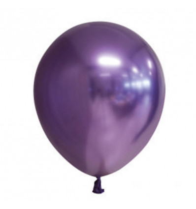 FIESTA 10 ballonnen 30cm - chrome/mirror paars