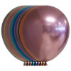 FIESTA 10 ballonnen 30cm - chrome/mirror mix kleuren