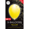 FIESTA 5 LED ballonnen 30cm - geel